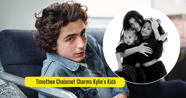 Timothee Chalamet Charms Kylie's Kids